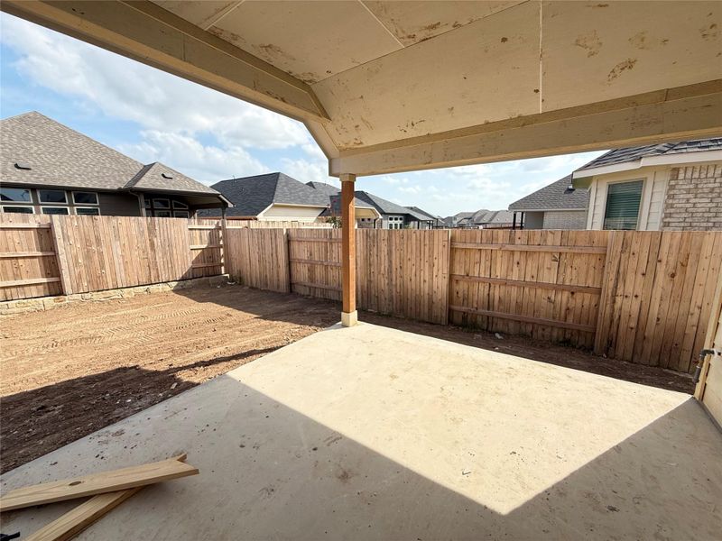 Exterior details and patio area of a home in Sunfield, Buda (Image 2). Exterior details and patio area of a home in Sunfield, Buda (Image 2).