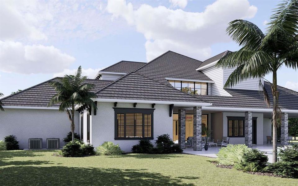 Front exterior of a new home in , Myakka City, FL, highlighting curb appeal (Image 7).