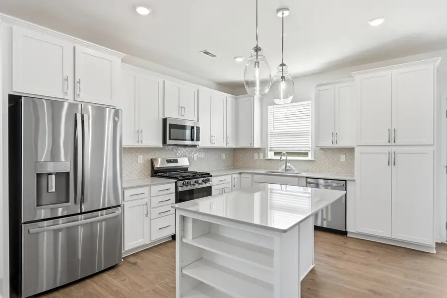 Furnished interior view inside a new home in Esplanade at Northgate, Indian Trail (Image 5).