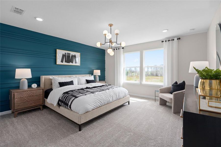 Furnished interior view inside a new home in Tohoqua, Kissimmee (Image 30).