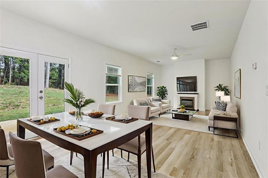 Furnished interior view inside a new home in , Fairburn (Image 12).