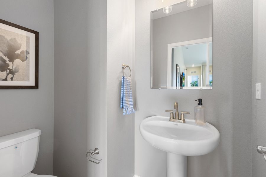 Representative furnished interior of a home built from the 4901 by Risewell Homes in The Aurora Highlands, Aurora (Image 11).