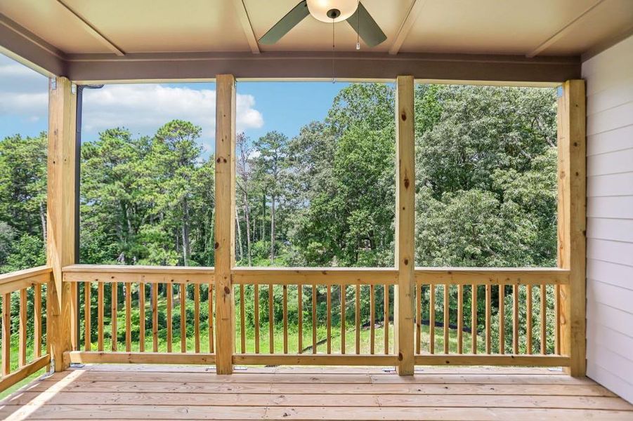 Exterior details and patio area of a home in , Marietta (Image 30).