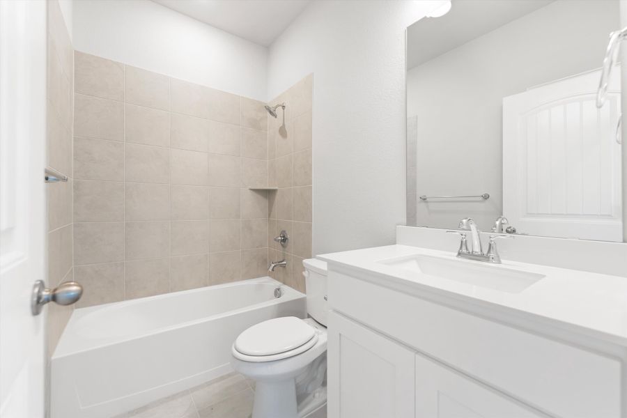 Furnished interior view inside a new home in Clear Sky Addition, Valley View (Image 16).