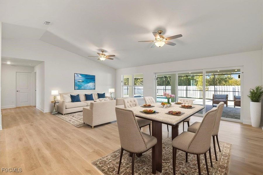 Furnished interior view inside a new home in Cape Coral, Cape Coral (Image 4).