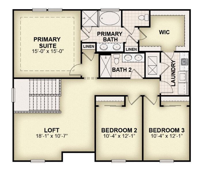 2D floor plan layout for the Key Largo by Rockwell Homes in Grassmere, Zellwood, FL (Image 7). 2D floor plan layout for the Key Largo by Rockwell Homes in Grassmere, Zellwood, FL (Image 7).