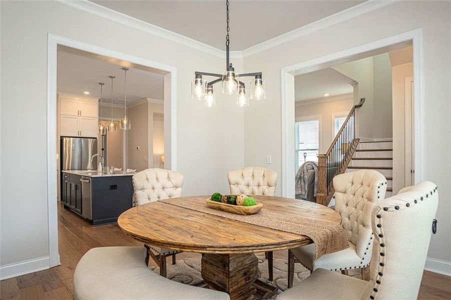 Furnished interior view inside a new home in Idylwilde, Canton (Image 36).