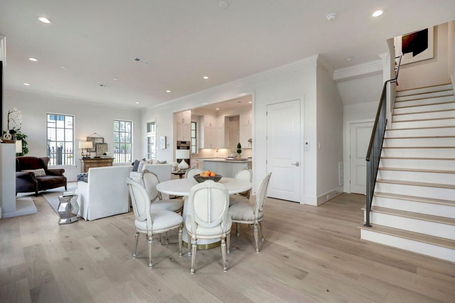 *Previous Model Home* Representative of an open layout kitchen, dining and living room.