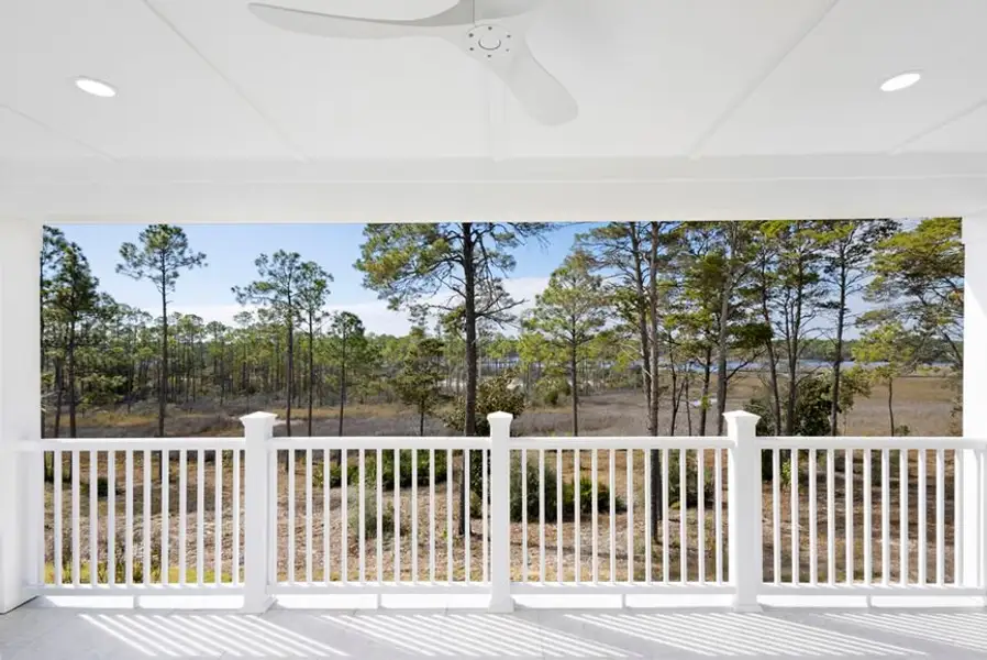 Representative exterior details of a home built from the Grand Mainsail by Minto Communities in Latitude Margaritaville Watersound, Panama City Beach (Image 2).