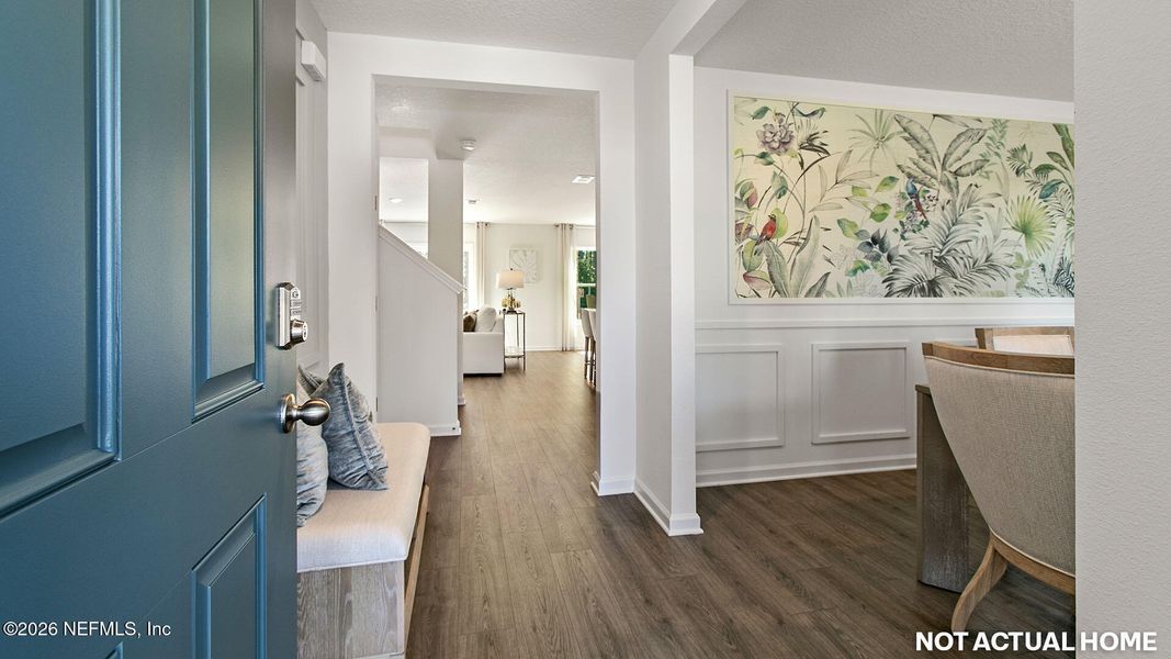 Furnished interior view inside a new home in Copes Landing, Jacksonville (Image 19).