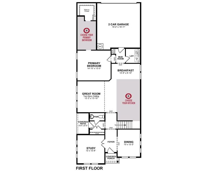 2D floor plan layout of this home in Wildflower Ranch, Justin, TX (Image 4). 2D floor plan layout of this home in Wildflower Ranch, Justin, TX (Image 4).