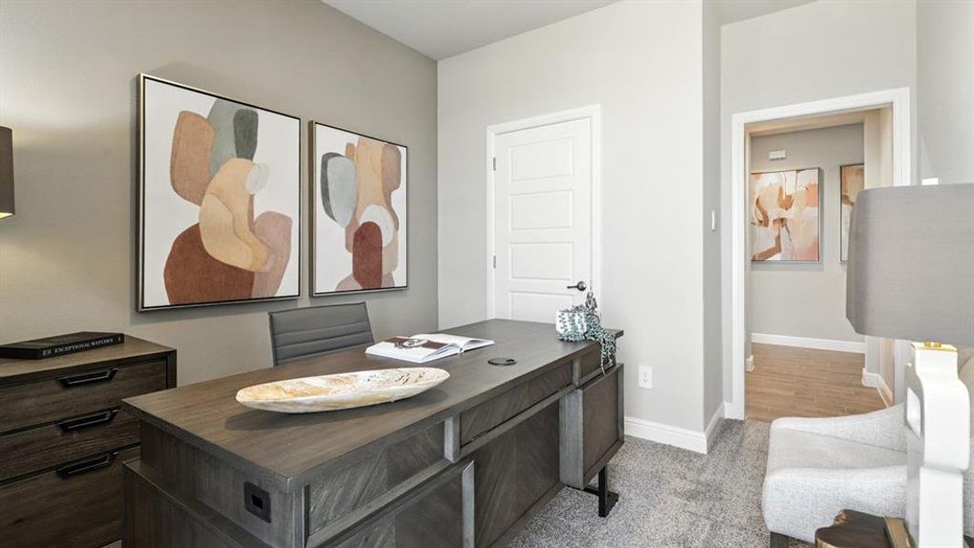 Furnished interior view inside a new home in Bella Vista, Granbury (Image 25).