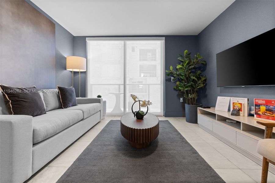 Furnished interior view inside a new home in , Miami (Image 40).