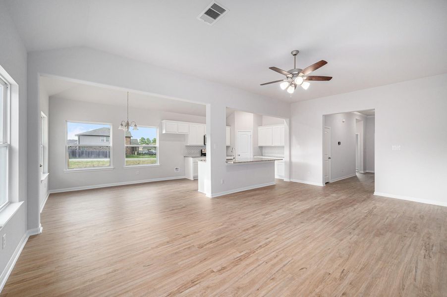 Gorgeous New 1 story home! Pictures are a representation of the Harris floor plan. Colors and selections may vary. Call today for a tour