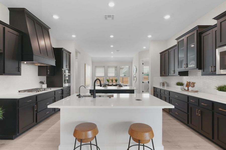 Representative furnished interior of a home built from the Sicily by Chesmar Homes in Berry Creek Highlands, Georgetown (Image 11).