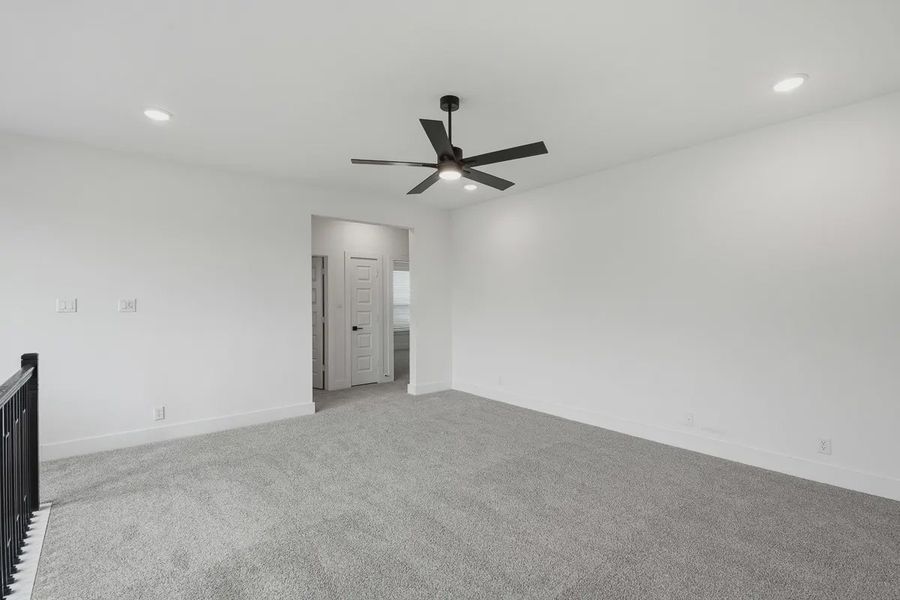 Representative unfurnished interior of a home built from the Stafford by Chesmar Homes in Prominence 60's, San Antonio (Image 49). Representative unfurnished interior of a home built from the Stafford by Chesmar Homes in Prominence 60's, San Antonio (Image 49).