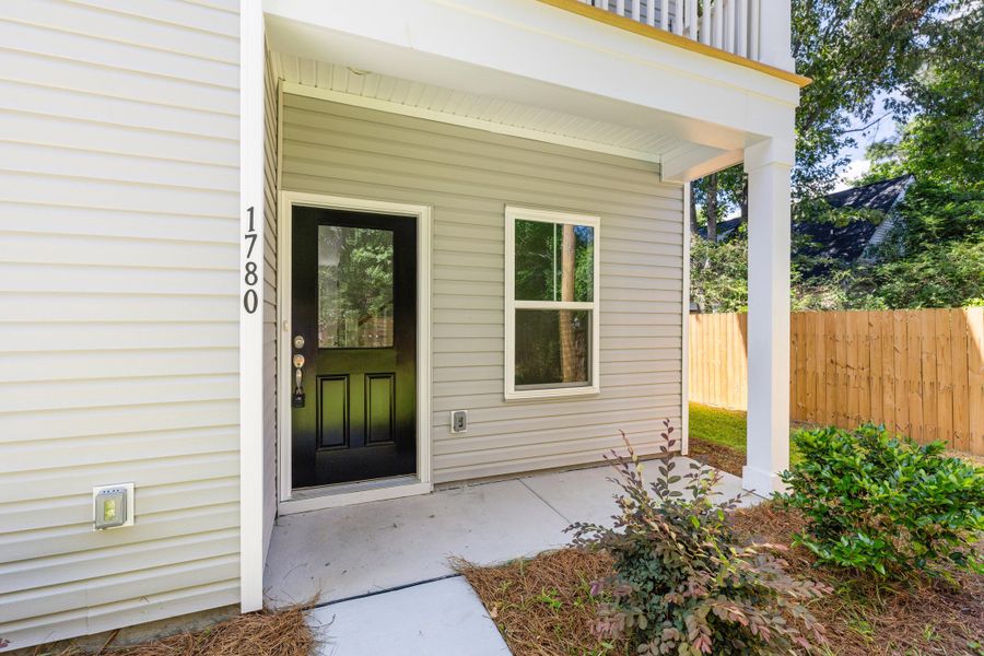 Exterior details and patio area of a home in , Charleston (Image 34).