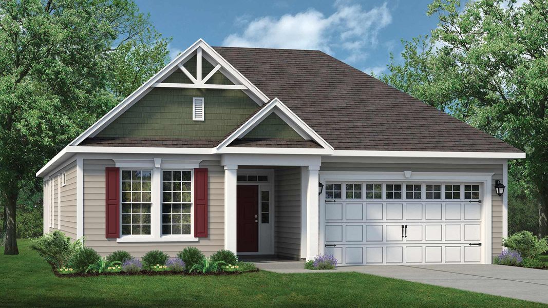 Representative exterior photo of a completed home built from the The Shorebreak by Chesapeake Homes in The Willows, Loris, SC (Image 22).