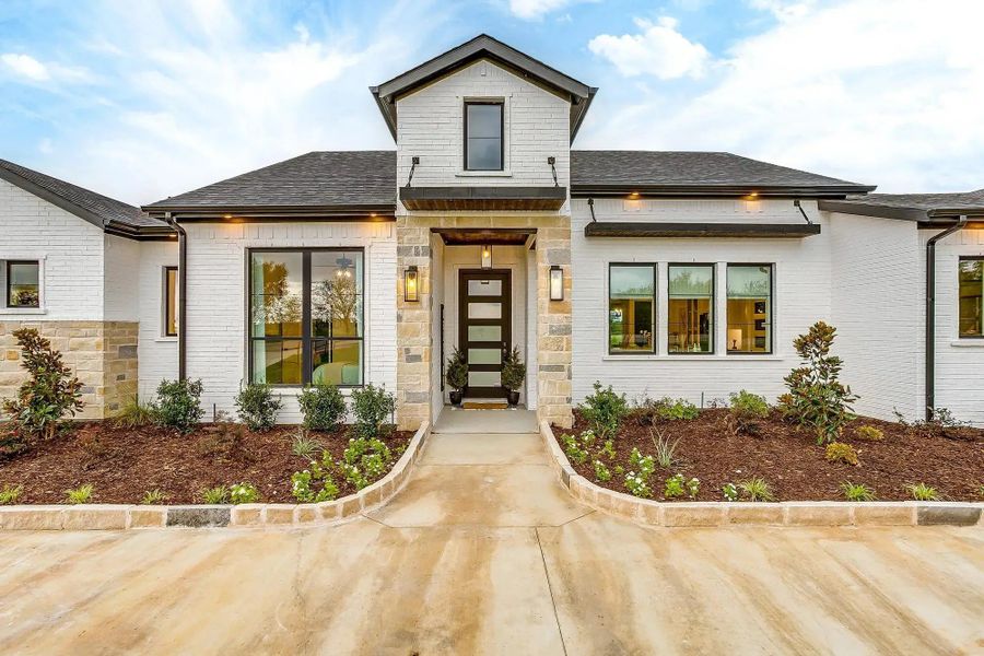 Representative exterior photo of a completed home built from the The Avery by Elmwood Custom Homes in Aledo Heights, Aledo, TX (Image 6).