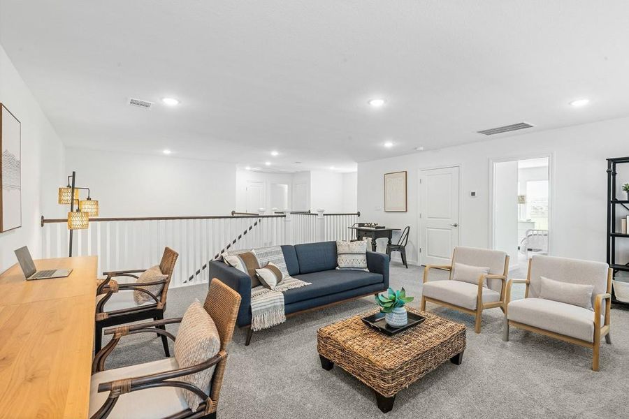 Furnished interior view inside a new home in Westwood, League City (Image 23). Furnished interior view inside a new home in Westwood, League City (Image 23).