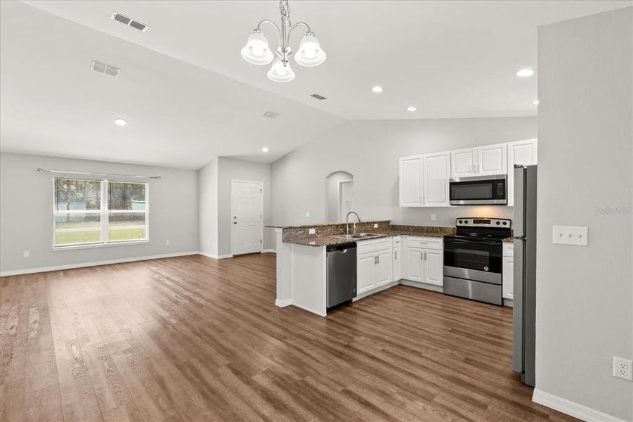 Kitchen + Dining Space