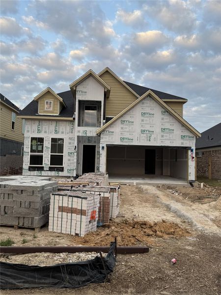 In-progress construction of a new home in Grand Mason Crossing, Katy, TX (Image 3).