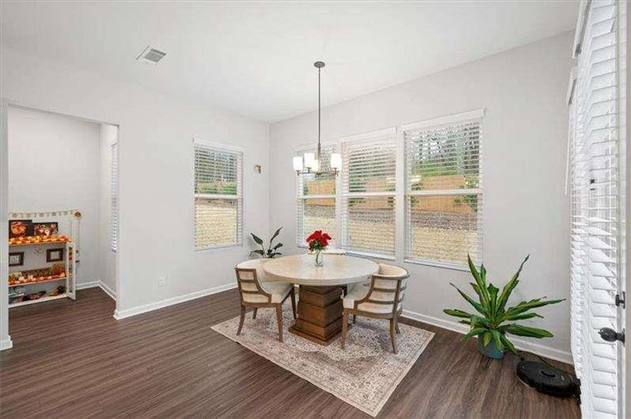Furnished interior view inside a new home in Enclave at Edgewater, Holly Springs (Image 18). Furnished interior view inside a new home in Enclave at Edgewater, Holly Springs (Image 18).