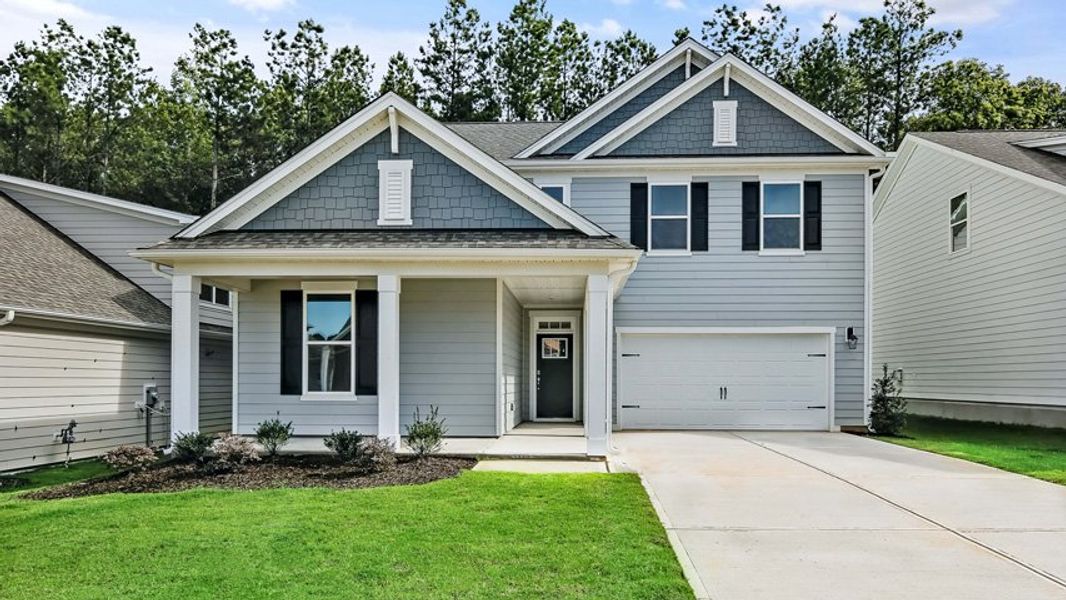 Representative exterior photo of a completed home built from the Edisto by D.R. Horton in Horton Park, Apex, NC (Image 21).