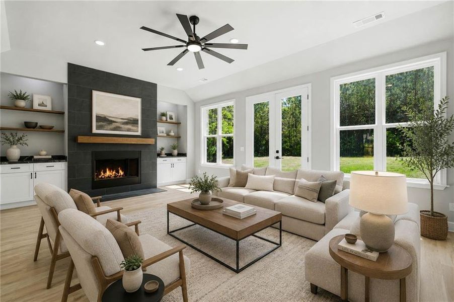 Furnished interior view inside a new home in , Cumming (Image 8).