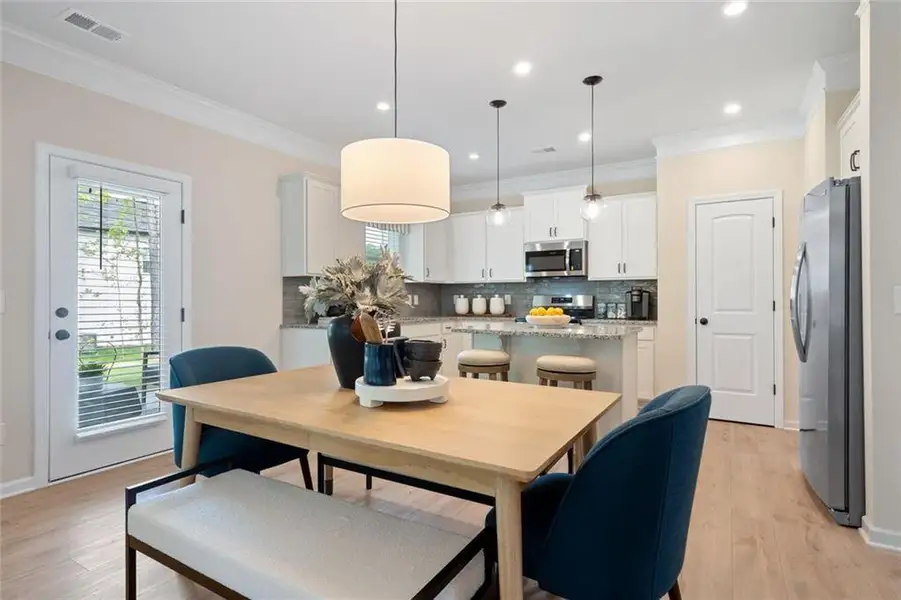 Furnished interior view inside a new home in Allen Manor, Hoschton (Image 17).