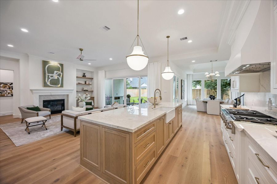 Designer fixtures, finishes and elements throughout