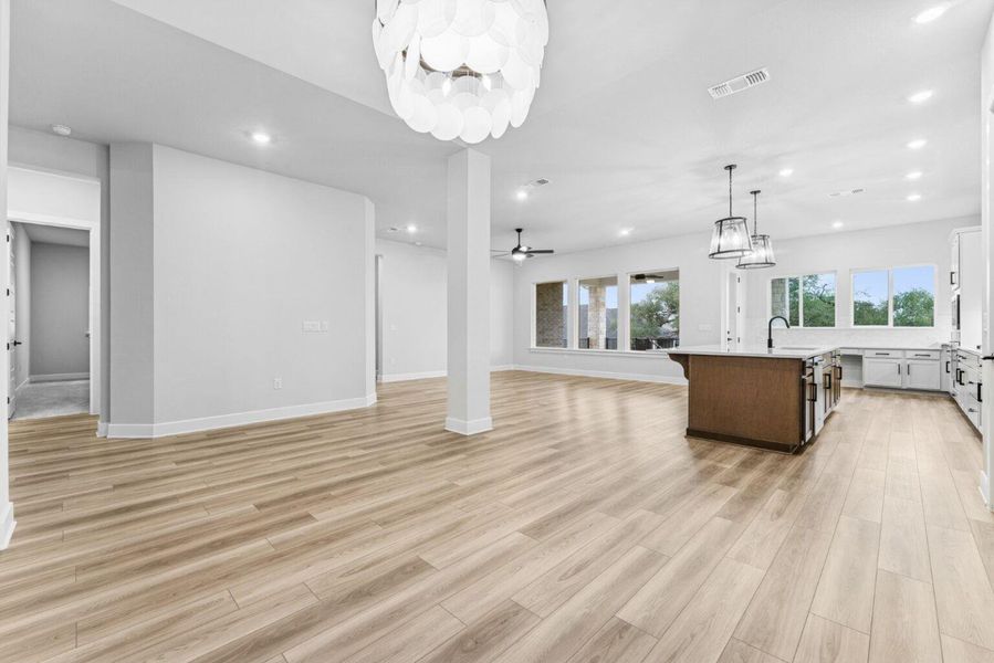 Dining Area - Kitchen - Family Room