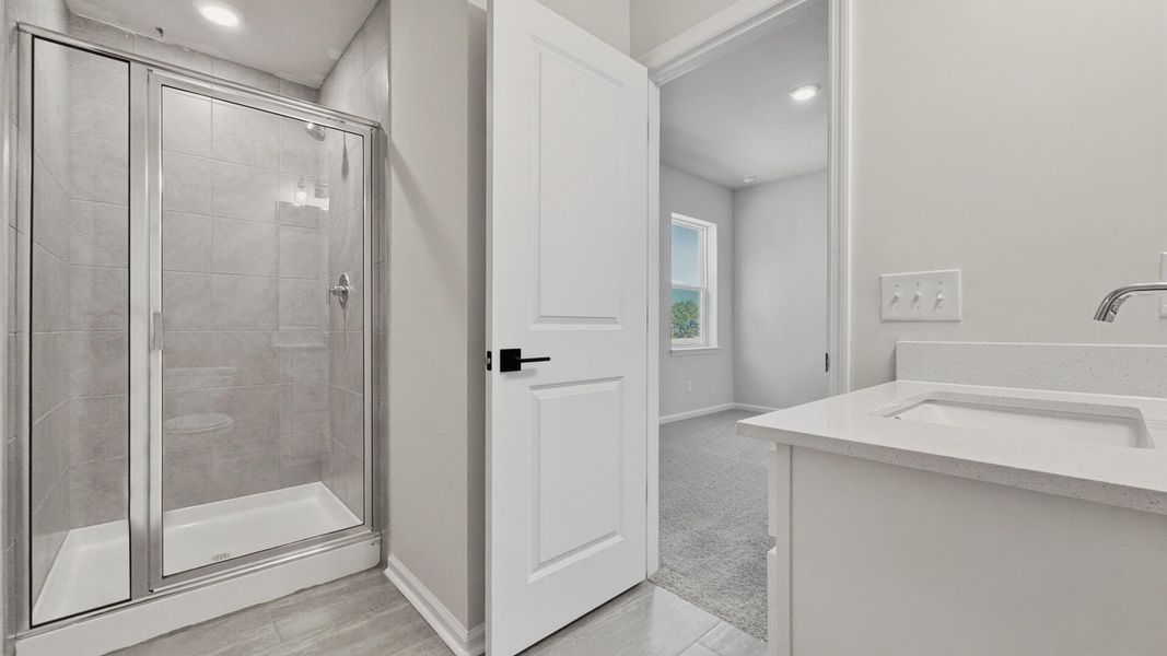 Furnished interior view inside a new home in The Oaks, Goose Creek (Image 17).