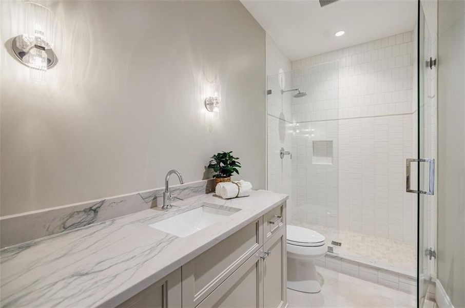 Furnished interior view inside a new home in , Canton (Image 40).