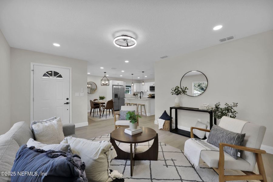 Furnished interior view inside a new home in , Jacksonville (Image 17). Furnished interior view inside a new home in , Jacksonville (Image 17).