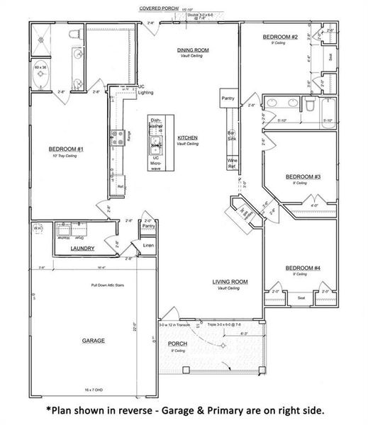 2D floor plan layout of this home in , Gainesville, GA (Image 5).