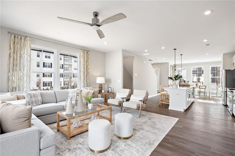 Furnished interior view inside a new home in Waverly at Buice Lake, Acworth (Image 23).