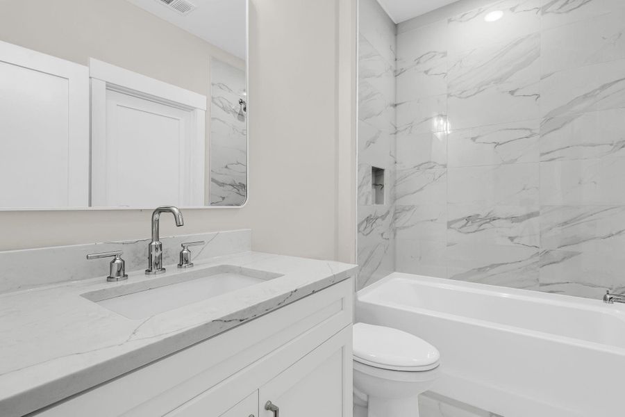 Furnished interior view inside a new home in , Charleston (Image 17).