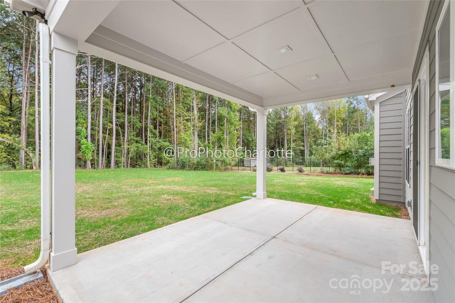 Exterior details and patio area of a home in , Mooresville (Image 3).