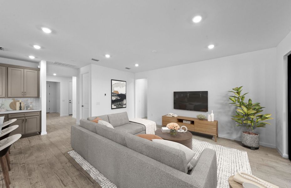 Furnished interior view inside a new home in Del Webb Naples, Immokalee (Image 8).