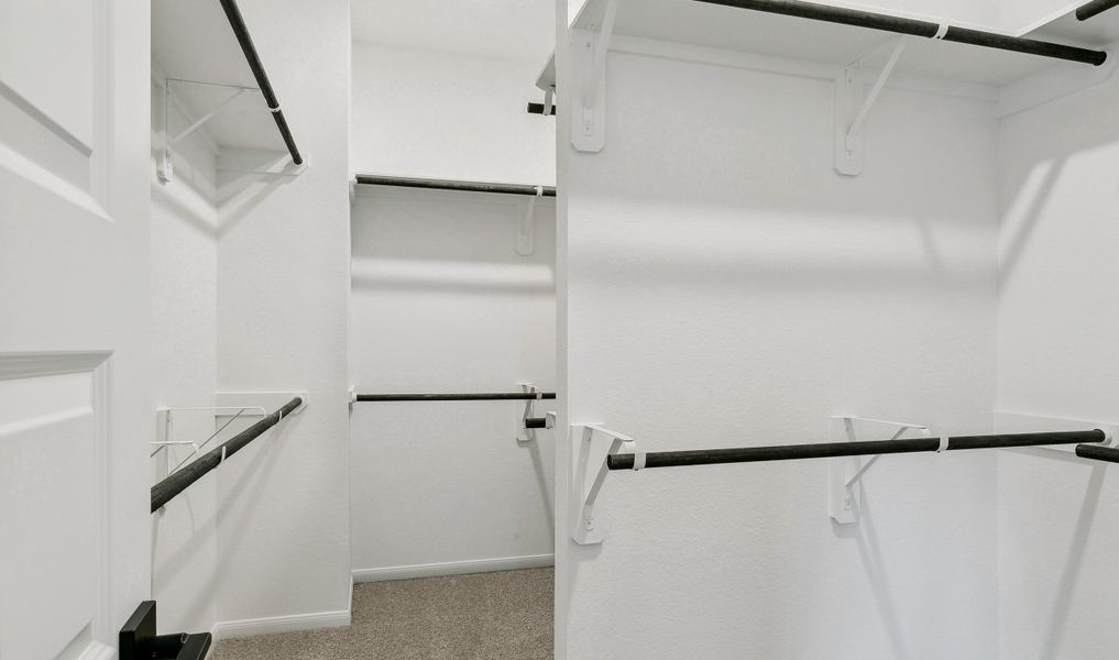 Generous owner's walk-in closet