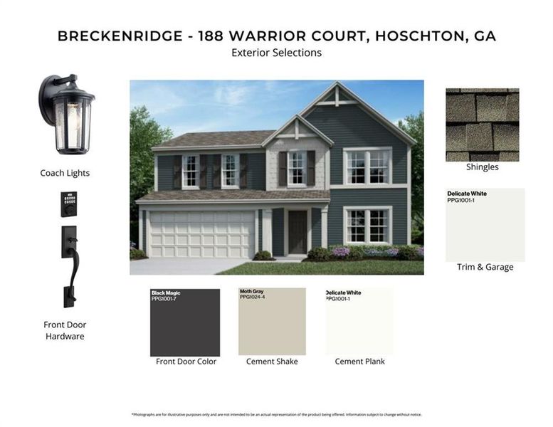 Sample of building materials used in homes in Twin Lakes, Hoschton (Image 3).