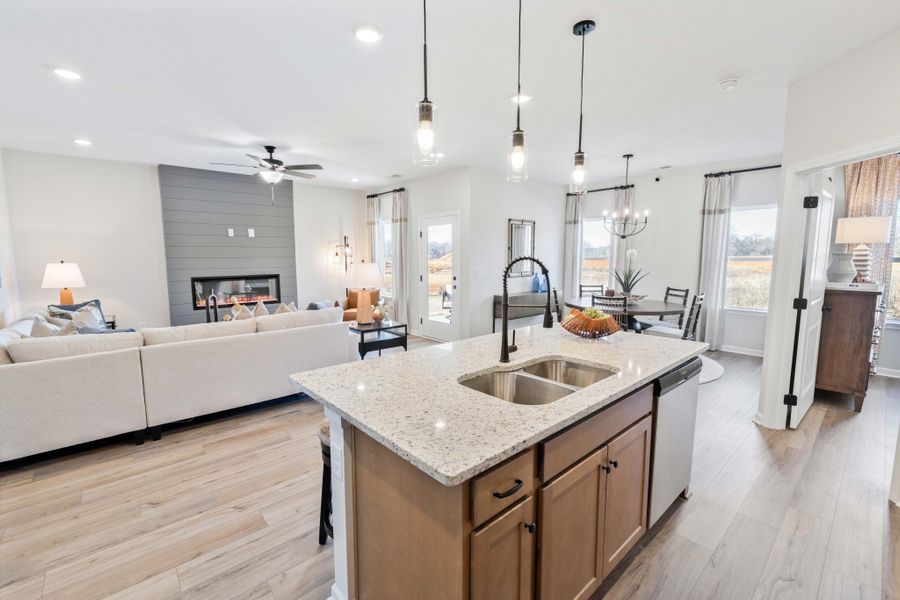 Furnished interior view inside a new home in Jackson Hills, Clarksville (Image 12).