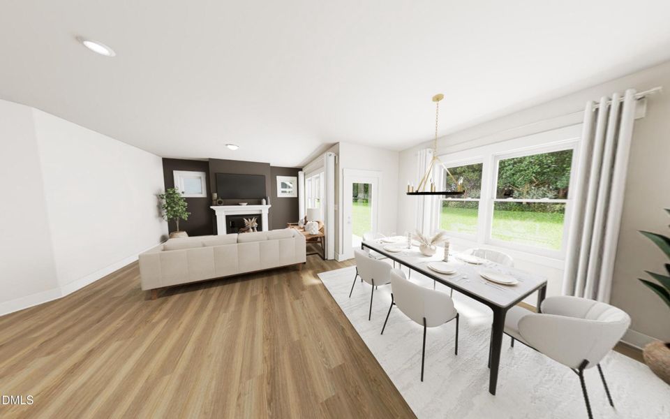 Living: Dining Rendering