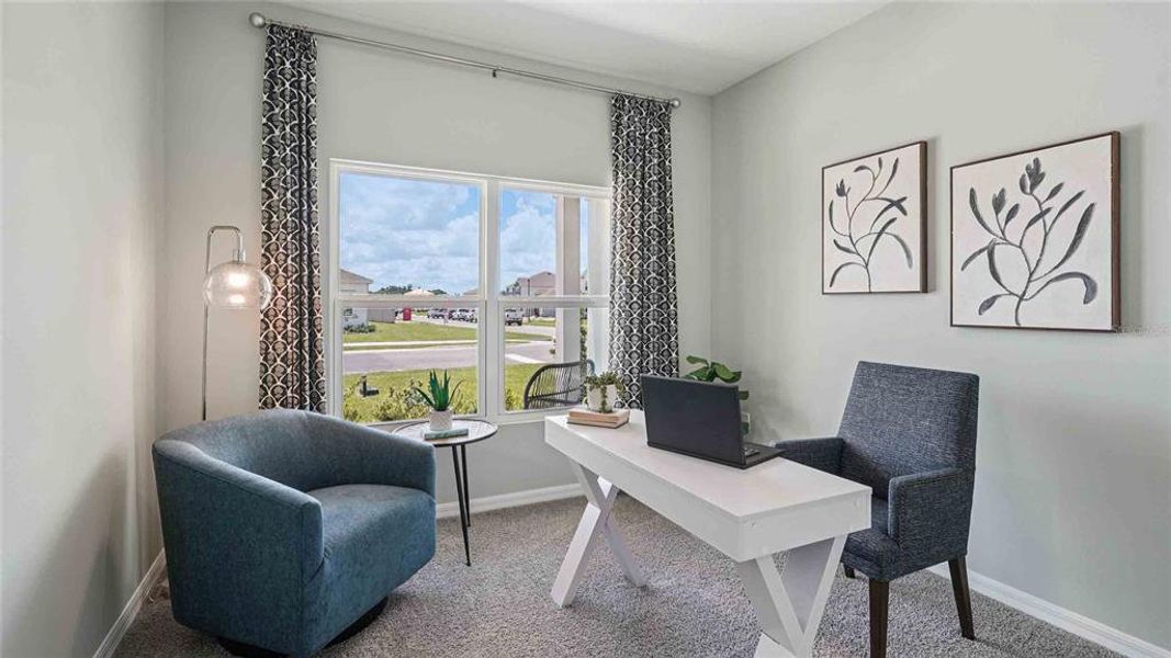 Furnished interior view inside a new home in Avalon Woods, Newberry (Image 10).