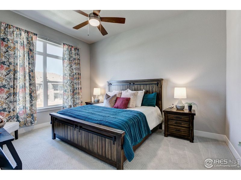Furnished interior view inside a new home in Highlands at Fox Hill - The Towns, Longmont (Image 17).