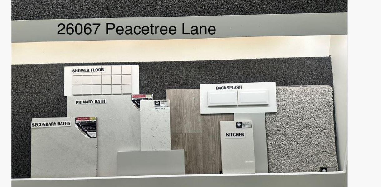 Sample of building materials used in homes in Wildtree, Magnolia (Image 4).