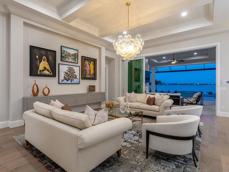 Furnished interior view inside a new home in , Sarasota (Image 17).