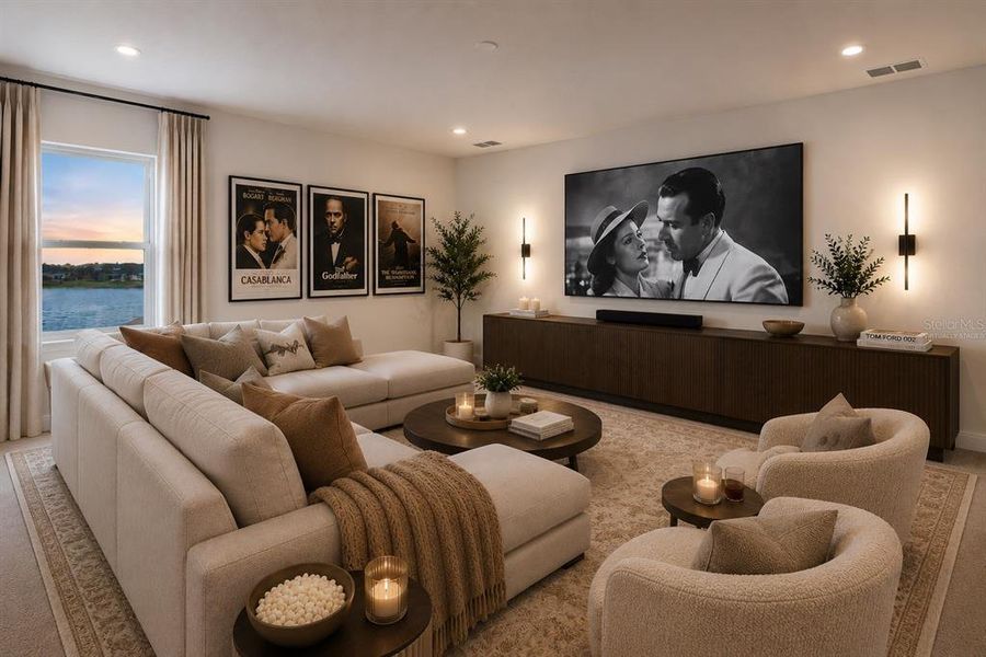 Furnished interior view inside a new home in Laureate Park, Orlando (Image 14).