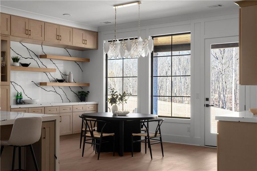 Furnished interior view inside a new home in , Suwanee (Image 12).